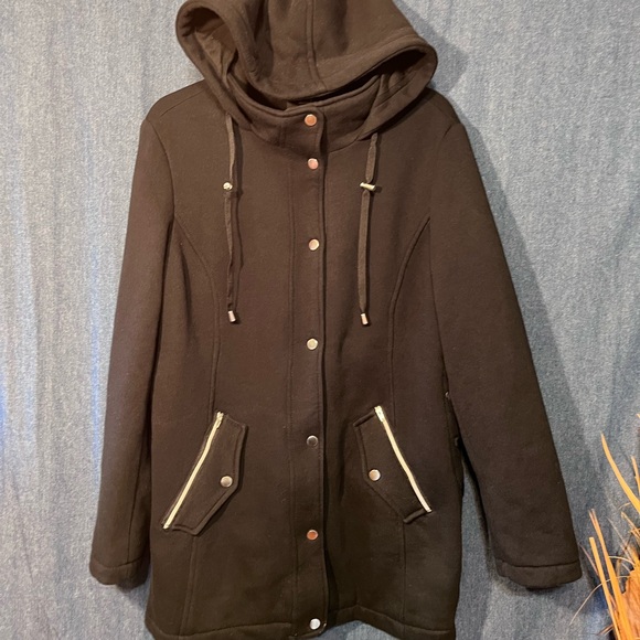 INTL d.e.t.a.i.l.s Women's Hooded Sweatshirt Jacket L - Picture 2 of 10